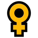 女性标志emoji素材一 160x160像素