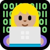 女工程师:中浅肤色emoji素材一 160x160像素