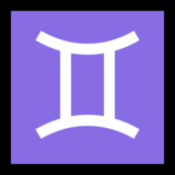 双子座emoji素材一 160x160像素