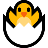 孵化的小鸡emoji素材一 160x160像素