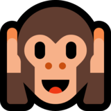 捂耳朵的猴子emoji素材一 160x160像素