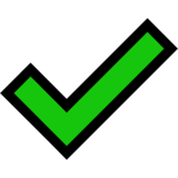 复选标记emoji素材一 160x160像素