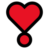 爱心感叹号emoji素材一 160x160像素