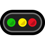 水平交通灯emoji素材一 160x160像素