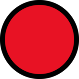 红色圆圈emoji素材一 160x160像素