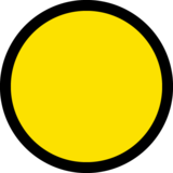 黄色圆圈emoji素材一 160x160像素