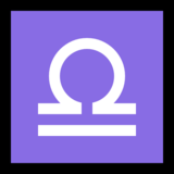 天秤座emoji素材一 160x160像素