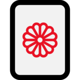 麻将牌牌菊emoji素材一 160x160像素