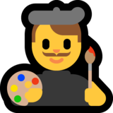 男艺术家emoji素材一 160x160像素