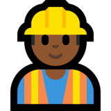 男施工员:中黑肤色emoji素材一 160x160像素