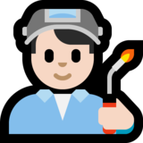 工厂男人：浅肤色emoji素材一 160x160像素