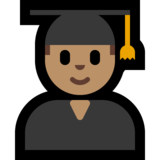 男学生：中等肤色emoji素材一 160x160像素