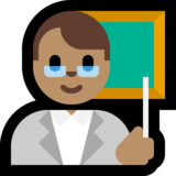 男老师：中等肤色emoji素材一 160x160像素