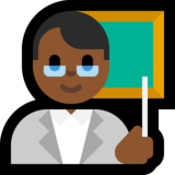 男老师：中黑肤色emoji素材一 160x160像素