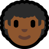 男士：中深色肤色，卷发emoji素材一 160x160像素