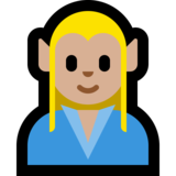 男精灵：中浅肤色emoji素材一 160x160像素