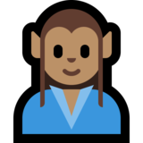 男精灵：中等肤色emoji素材一 160x160像素
