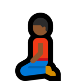 跪男：中黑肤色emoji素材一 160x160像素