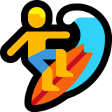 男子冲浪emoji素材一 160x160像素