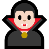 吸血鬼：浅肤色emoji素材一 160x160像素