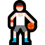 打球的男人：浅肤色emoji素材一 160x160像素