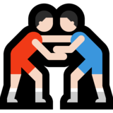 男子摔跤，1-2型emoji素材一 160x160像素