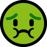 恶心、绿色的脸emoji素材一 160x160像素