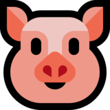 猪脸emoji素材一 160x160像素