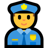 警官emoji素材一 160x160像素