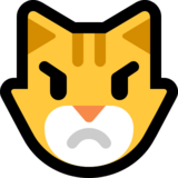 撅嘴猫emoji素材一 160x160像素