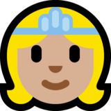 公主：中浅肤色emoji素材一 160x160像素
