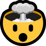 冒蘑菇云的头emoji素材一 160x160像素