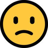 不高兴的脸emoji素材一 160x160像素