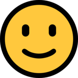 略带微笑的脸emoji素材一 160x160像素
