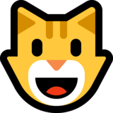 笑脸猫emoji素材一 160x160像素