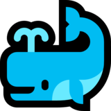 喷水的鲸鱼emoji素材一 160x160像素