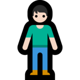 站立者：浅肤色emoji素材一 160x160像素