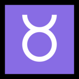 金牛座emoji素材一 160x160像素