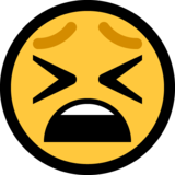 疲惫厌烦的脸emoji素材一 160x160像素