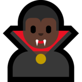 吸血鬼：深色肤色emoji素材一 160x160像素