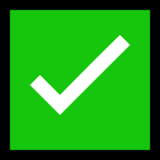 复选标记按钮emoji素材一 160x160像素