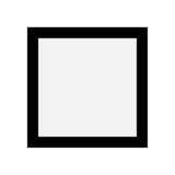 白色大方形emoji素材一 160x160像素