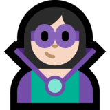 女超级恶棍:浅肤色emoji素材一 160x160像素