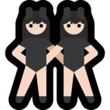 有兔子耳朵聚会的女人，1-2型emoji素材一 160x160像素