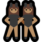 有兔子耳朵聚会的女人，4型emoji素材一 160x160像素