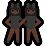 有兔子耳朵聚会的女人，6型emoji素材一 160x160像素