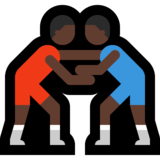 摔跤手，6型emoji素材一 160x160像素