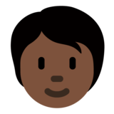 人物：深色肤色emoji素材一 160x160像素
