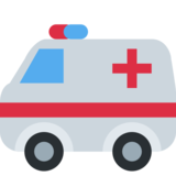 救护车emoji素材一 160x160像素