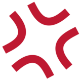 愤怒符号emoji素材一 160x160像素